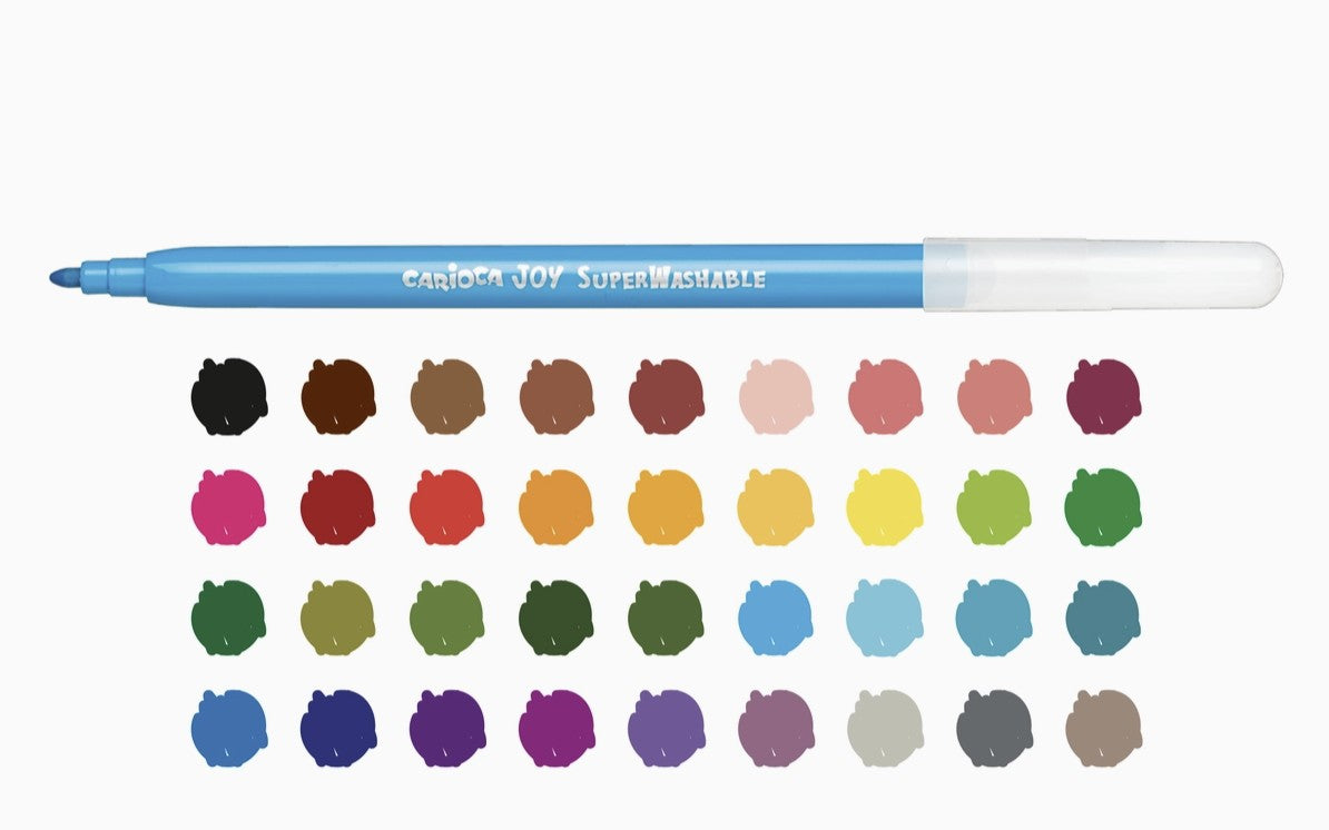 Carioca Joy Superwashable Felt Tip Pens 50Pc Set
