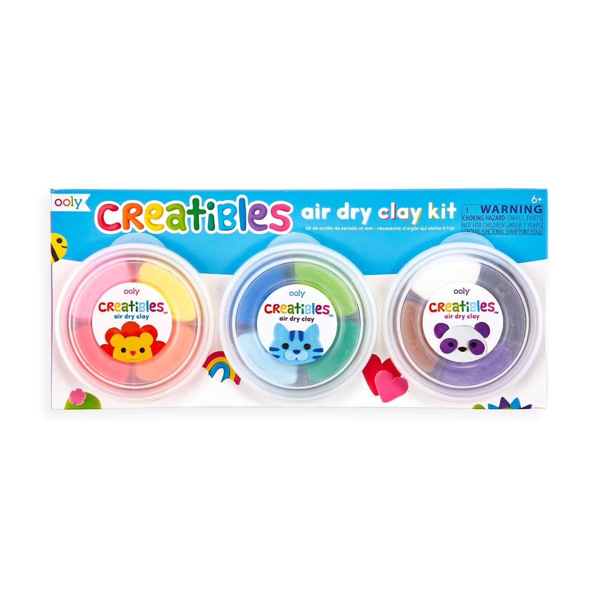 Creatibles Air Dry Clay Kit - Set of 12 Colors
