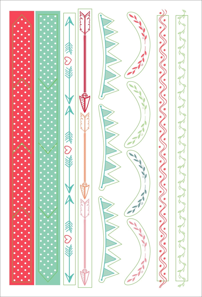 Dotted Journal Planner Stickers