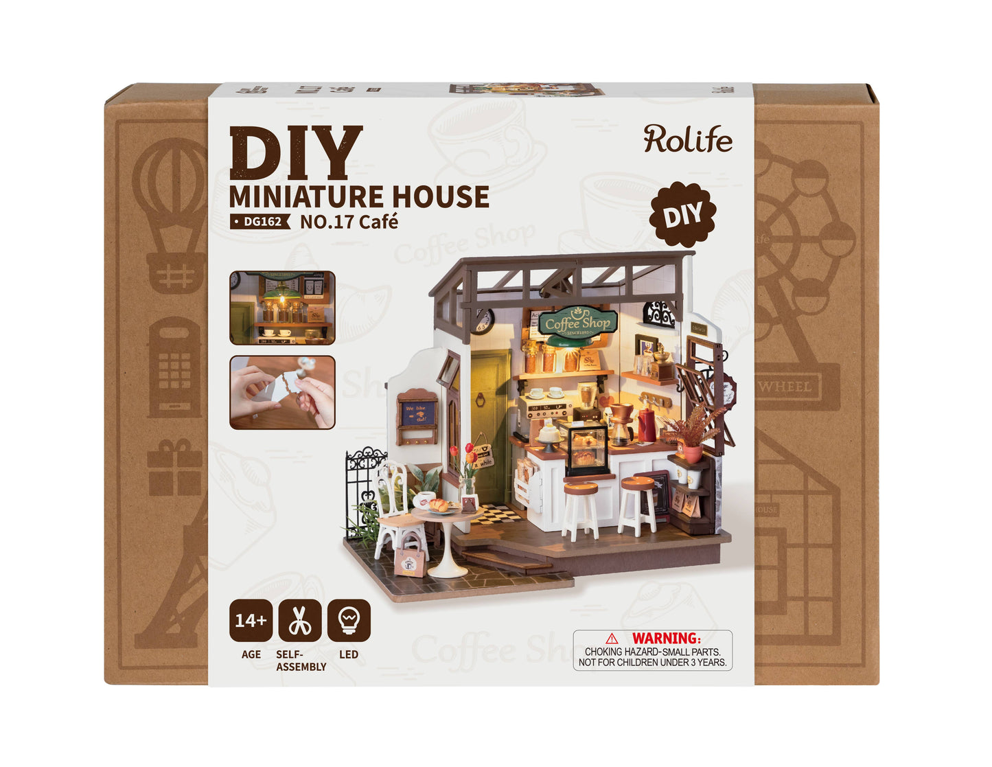 DG162 Slow Life Café Rolife DIY Miniature House Craft Dollhouse