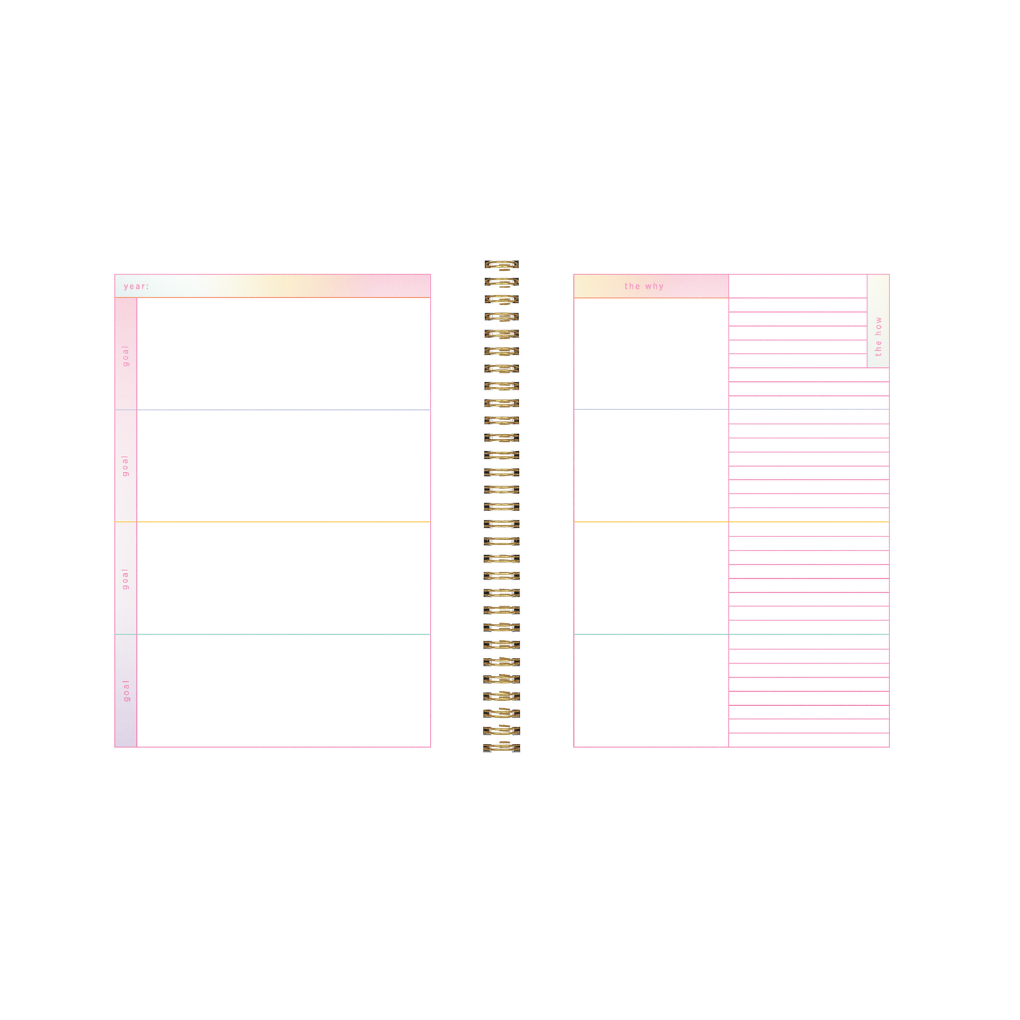 Perpetual Planner - Rainbow Gradient