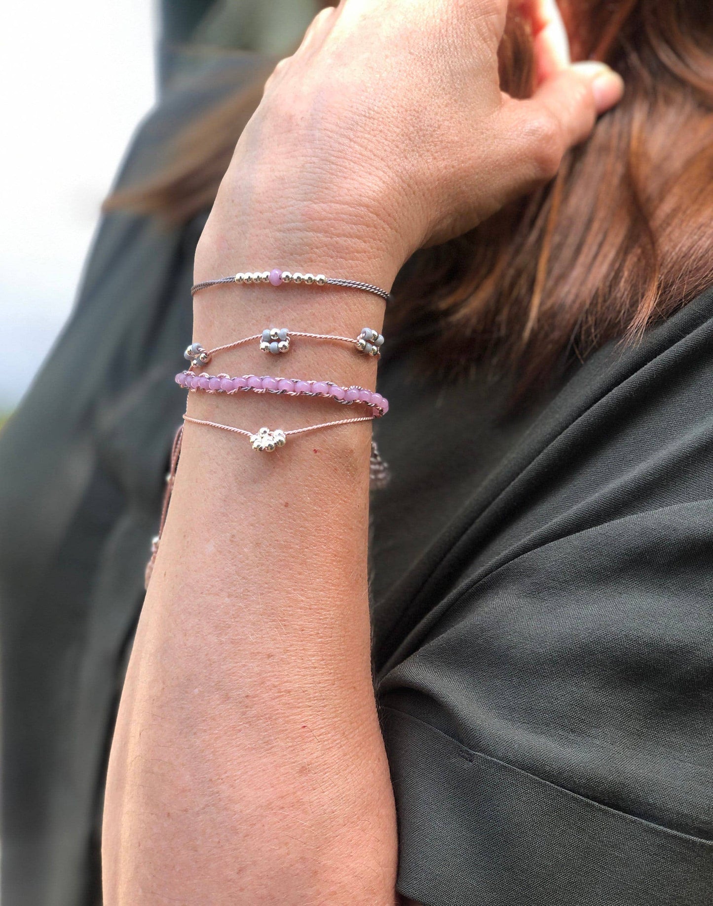 Beaded Bracelets Kit - Silver
