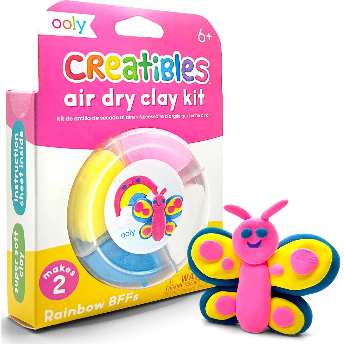 Creatibles Air Dry Clay Kit - Rainbow Pals