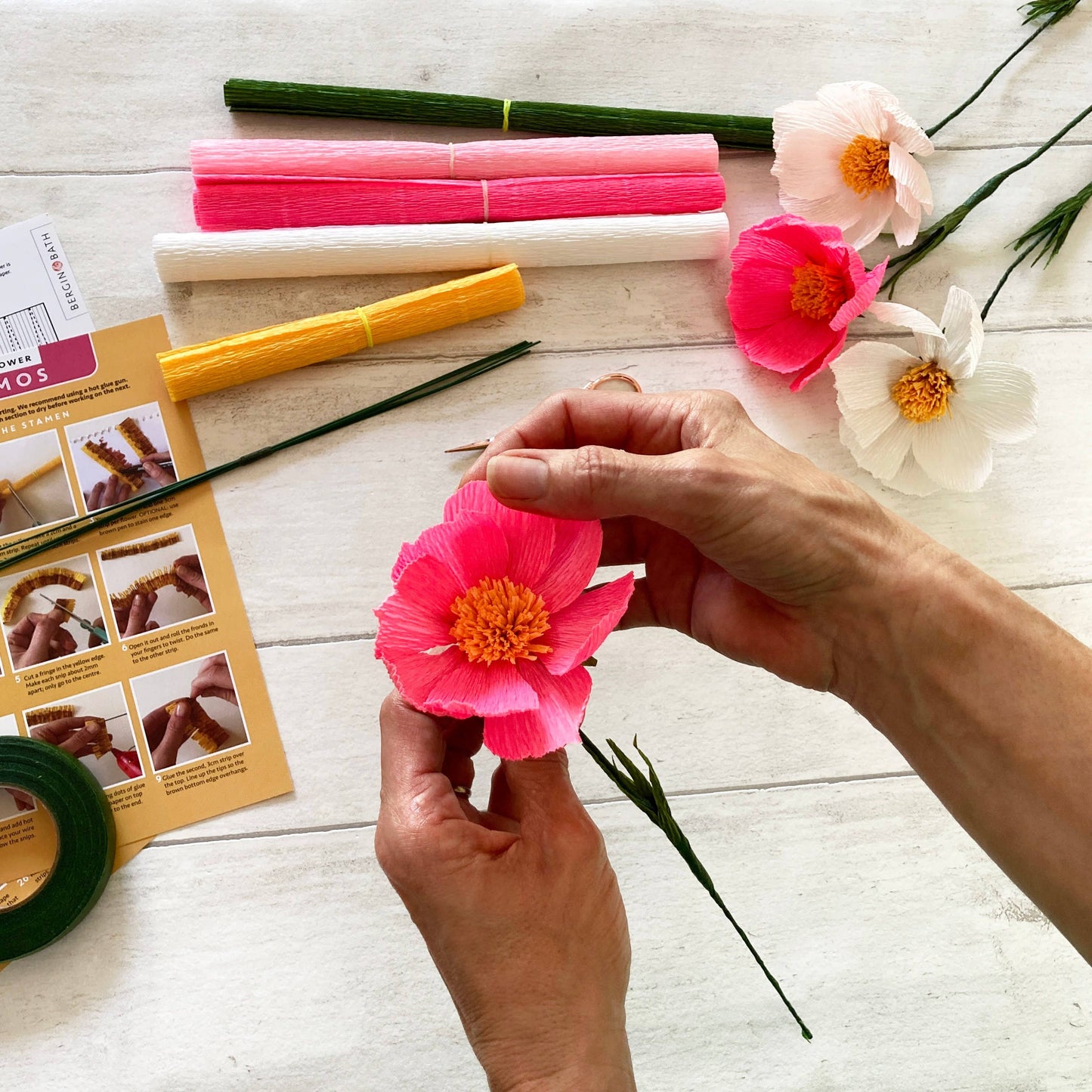 Paper Flower Making Kit - Cosmos