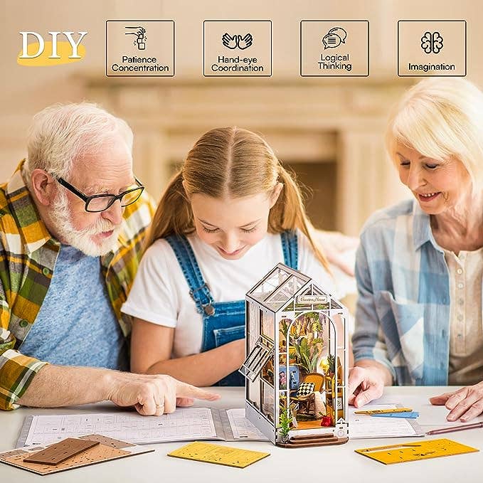 TGB06 Garden House Rolife Book Nook Kit DIY Miniature