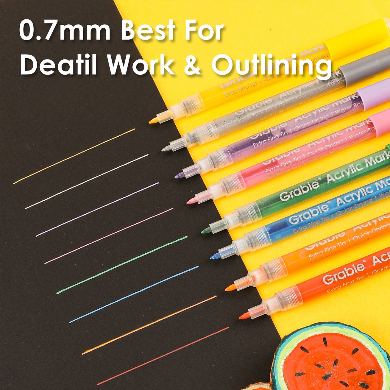 Extra Fine Tip Acrylic Paint Marker Set of 28