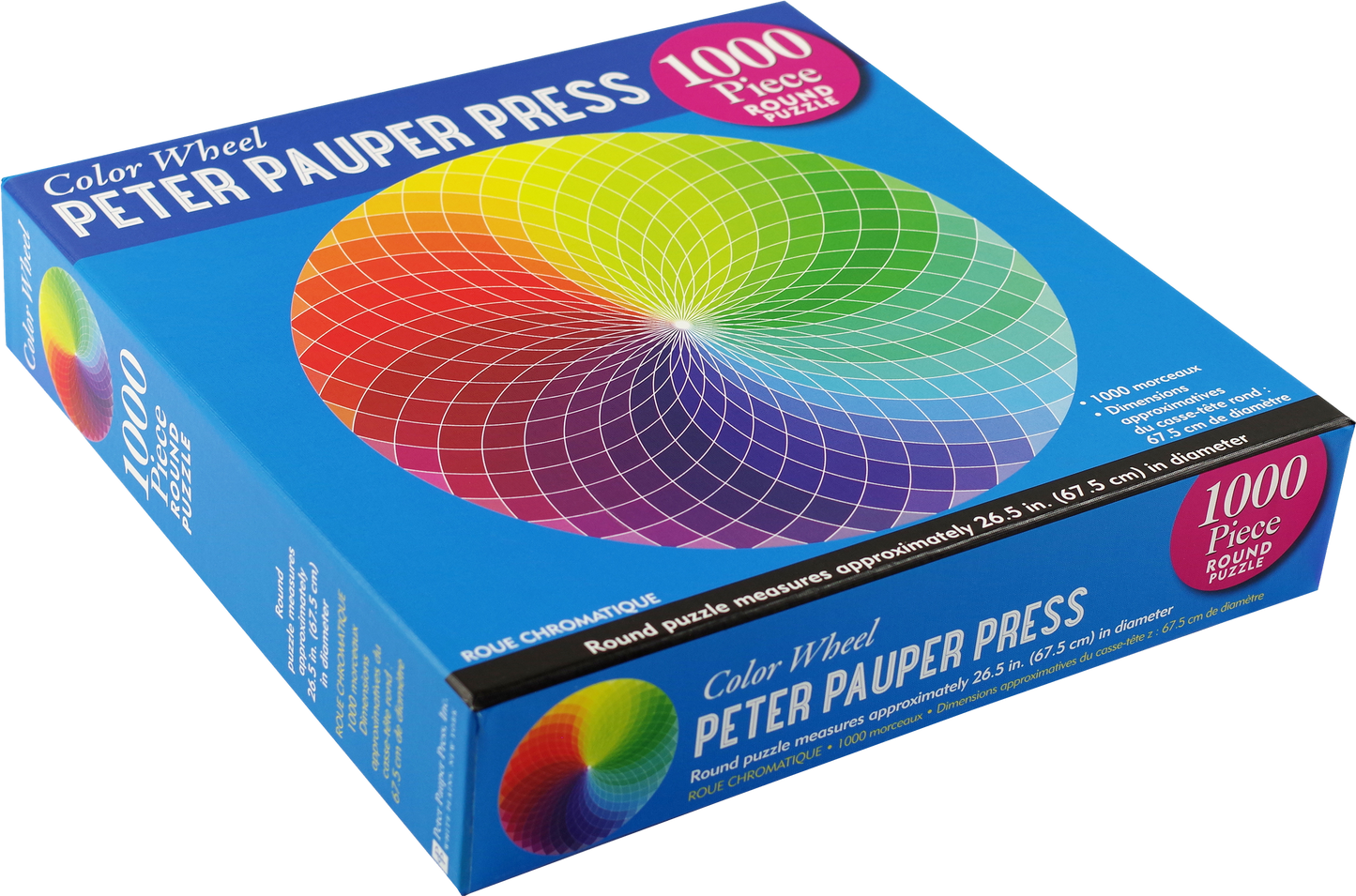 Color Wheel 1000 Piece Round Jigsaw Puzzle