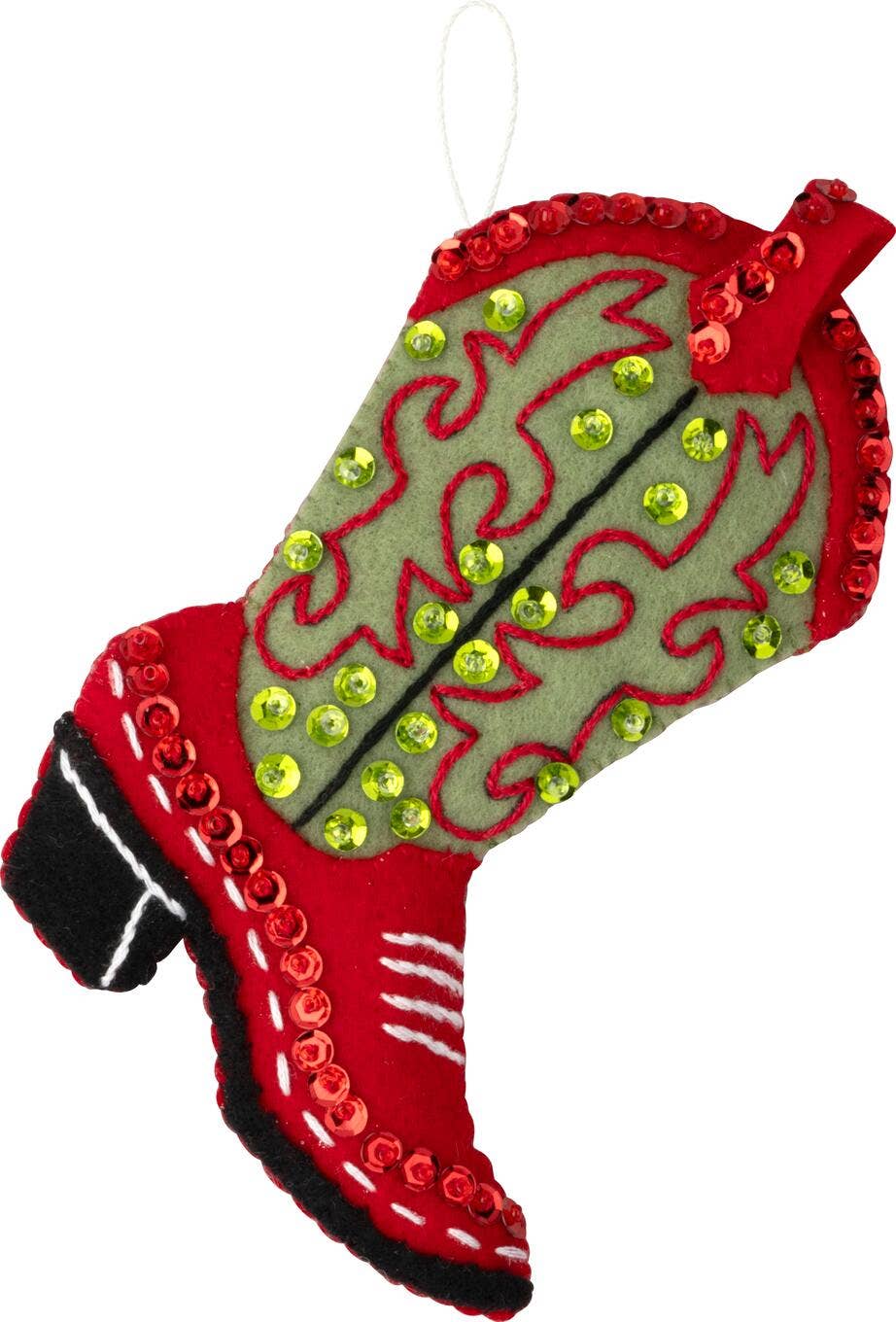 Boots & Bling Felt Ornament Kit Set of 4
