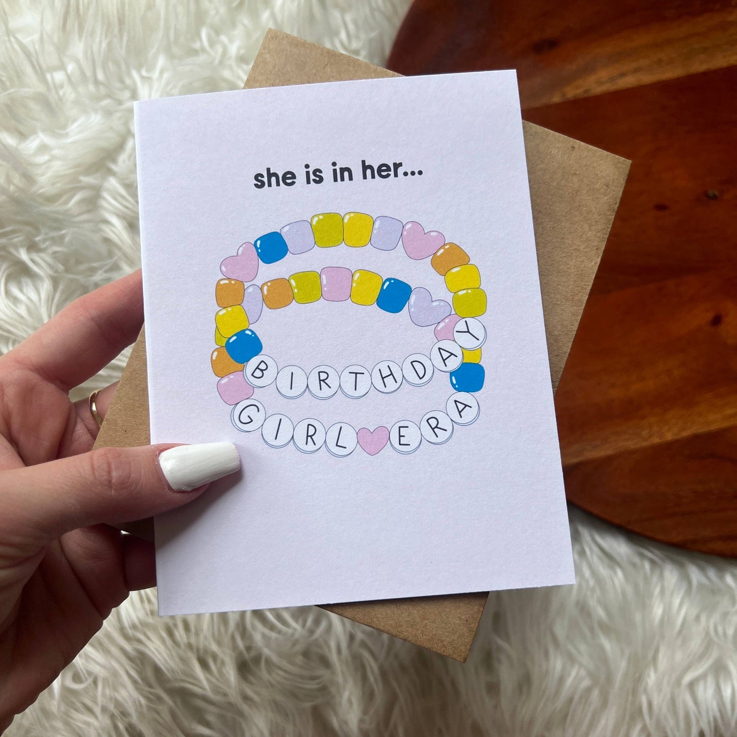 "she is in her birthday girl era" Birthday Card