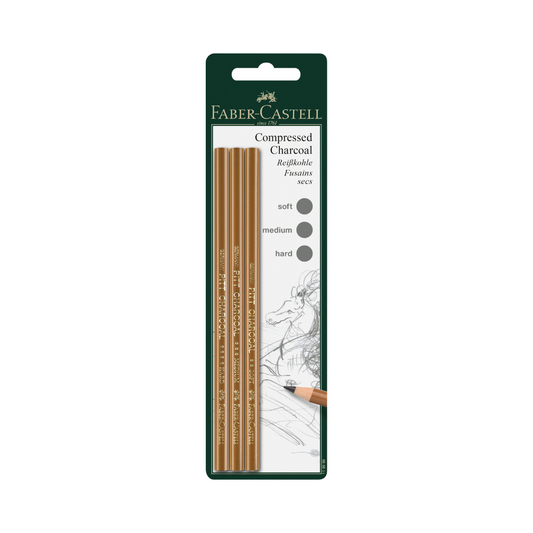 Pitt Charcoal Pencil 3ct