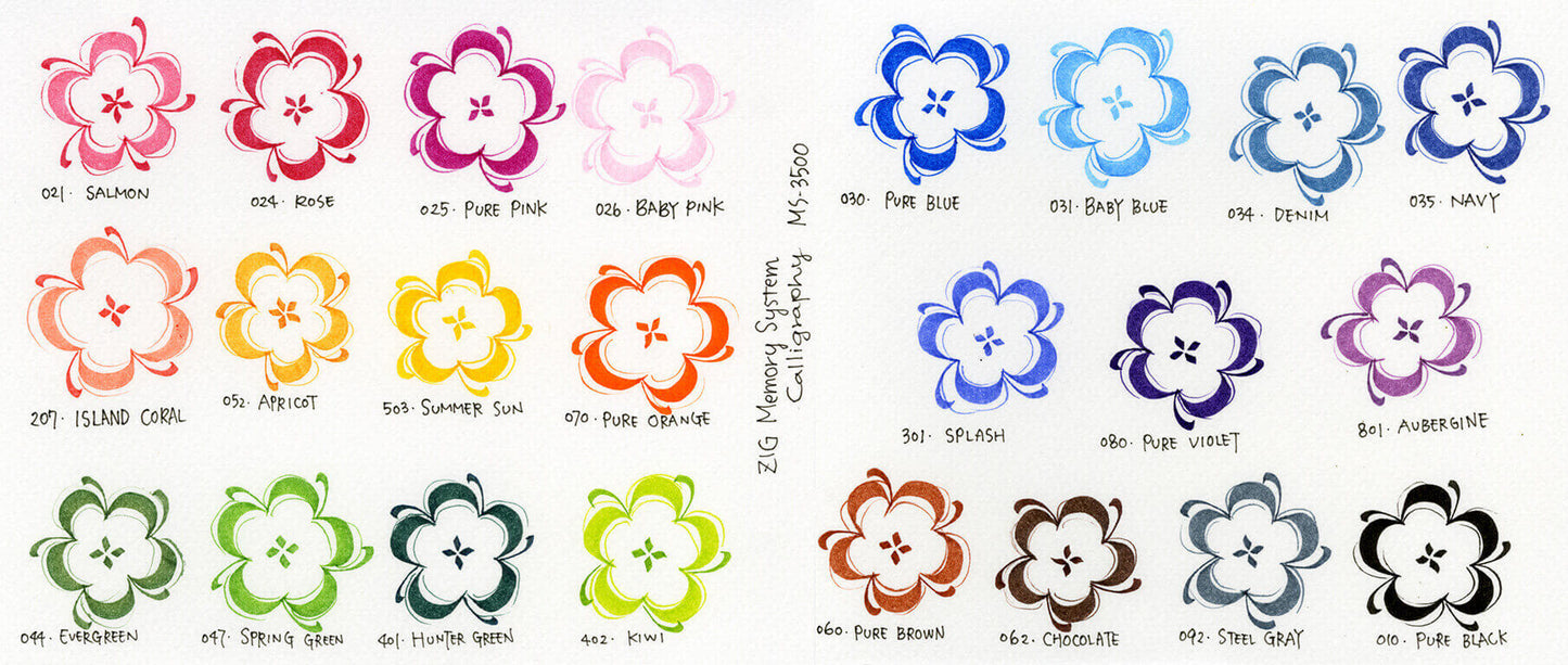 ZIG Memory System Calligraphy II Pigment Marker