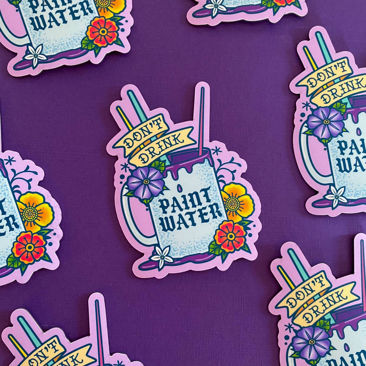 Don't Drink the Paint Water Magnet | Artist Accessory
