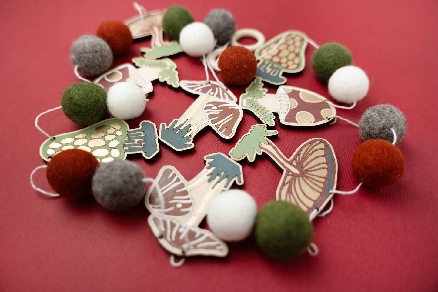 DIY Craft Kit - Mushroom Garland