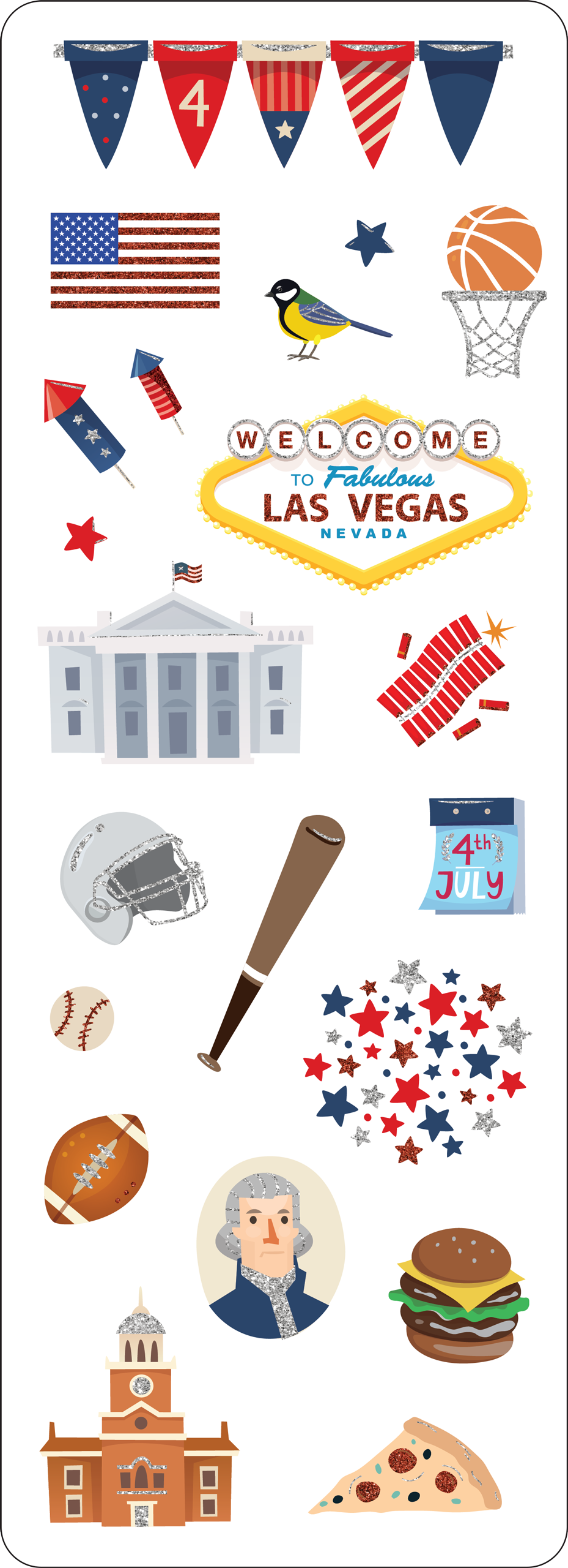 America Sticker Set