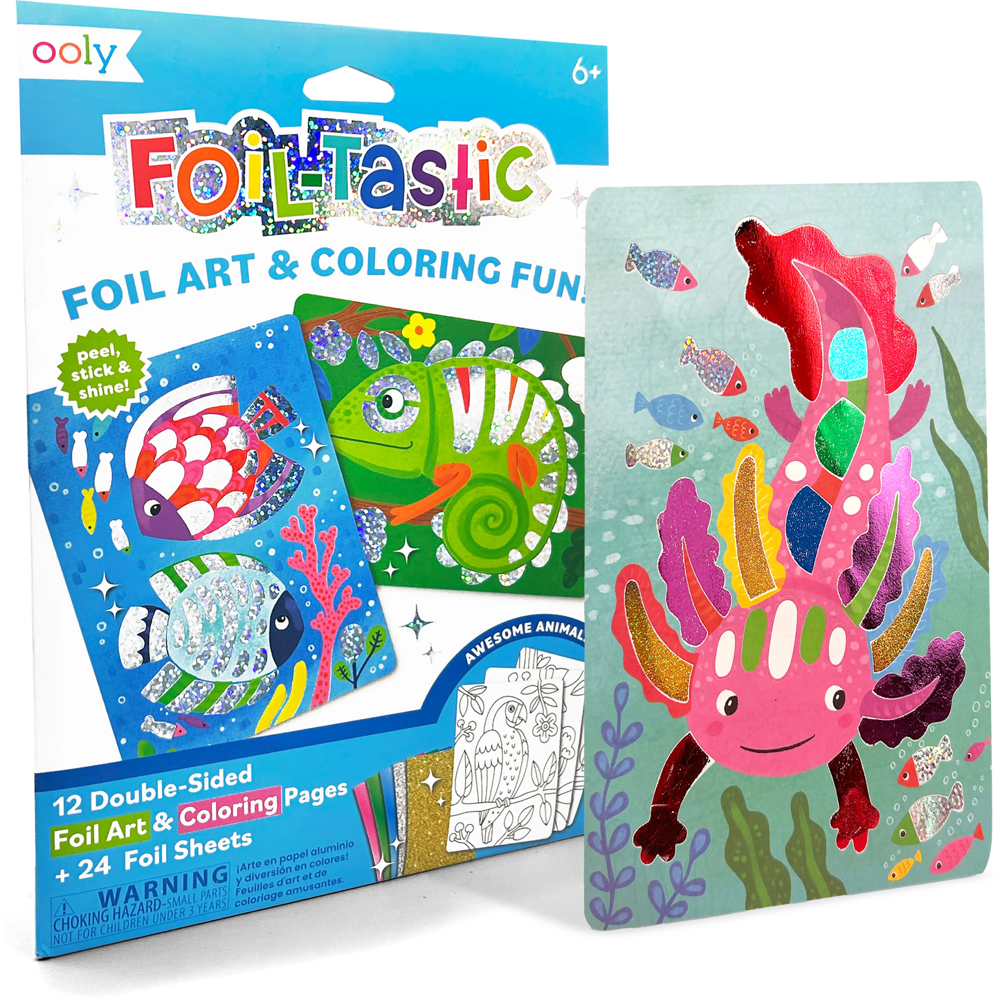 Foil-tastic Foil Art & Coloring Set - Awesome Animals