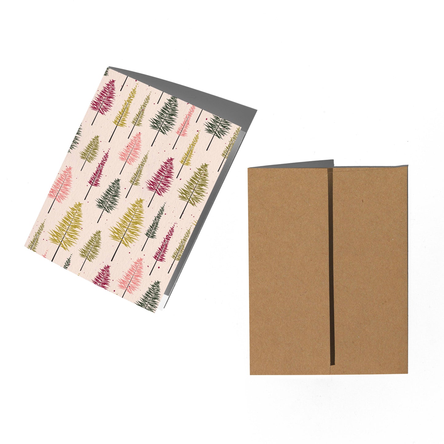 Bottle Brush Christmas Tree Card