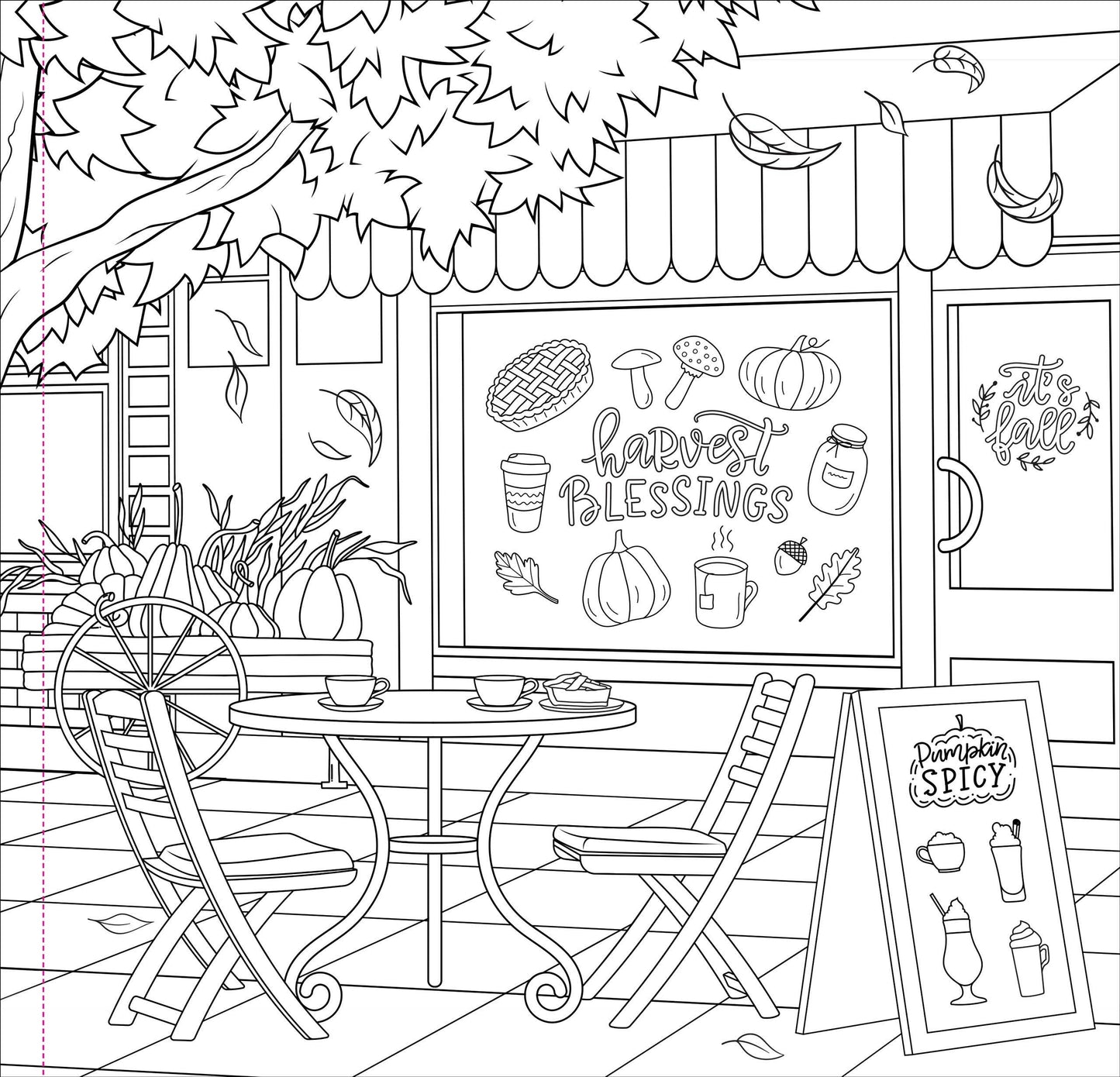 Autumn Dreams Artist's Coloring Book