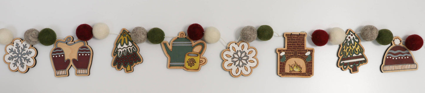 DIY Holiday Craft Kit - Cozy Christmas Garland