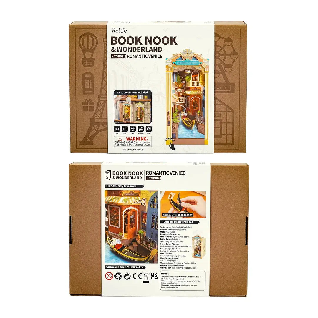 TGB08 Romantic Venice Rolife  DIY Book Nook Crafts