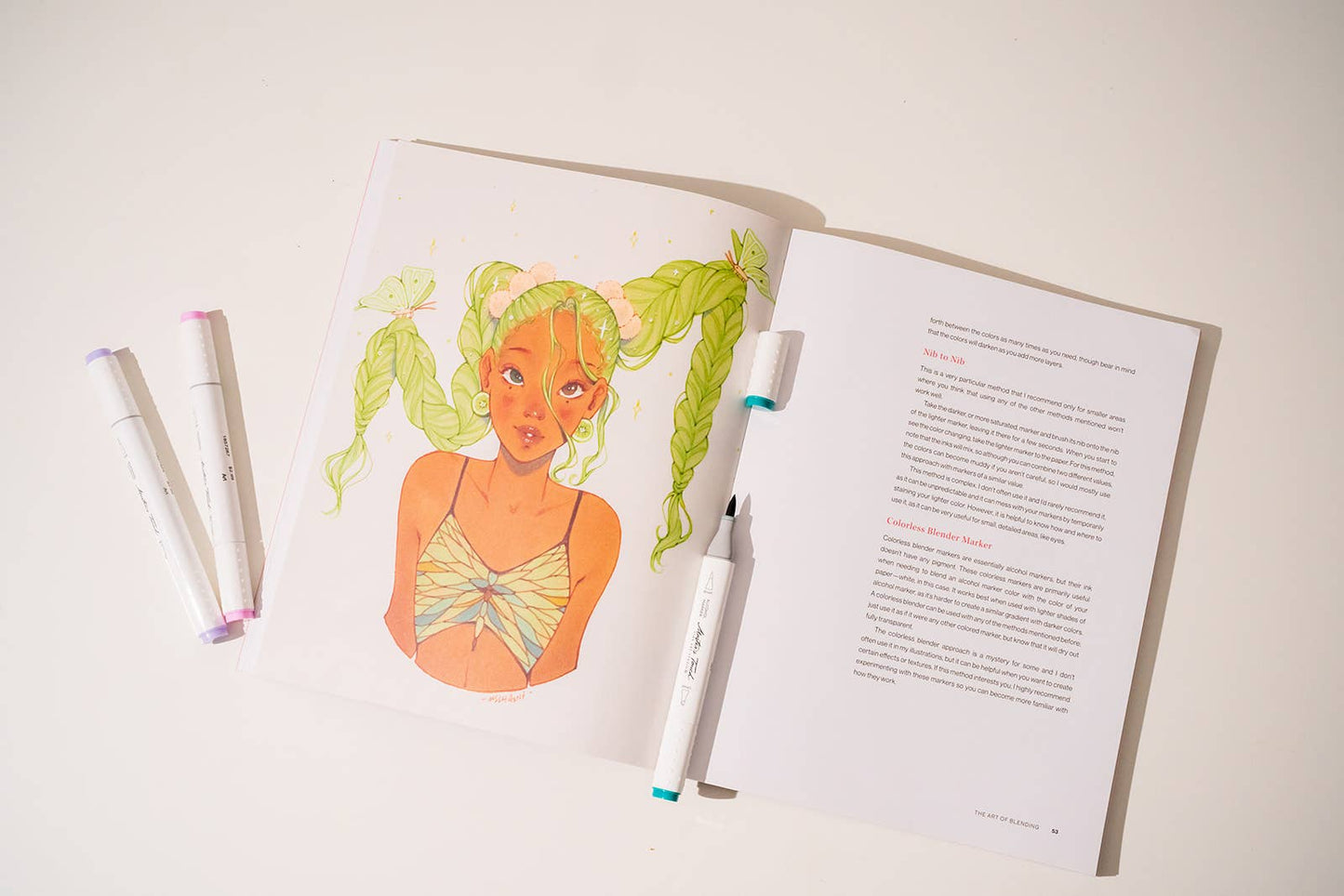 Character Drawing with Alcohol Markers