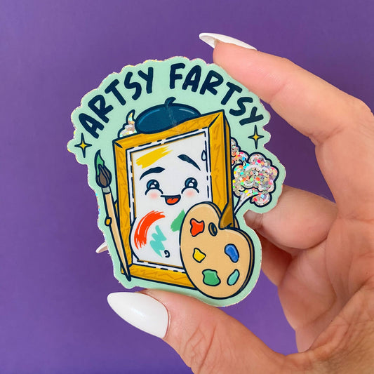 Artsy Fartsy Sticker | Artist Accessory | Art Decal