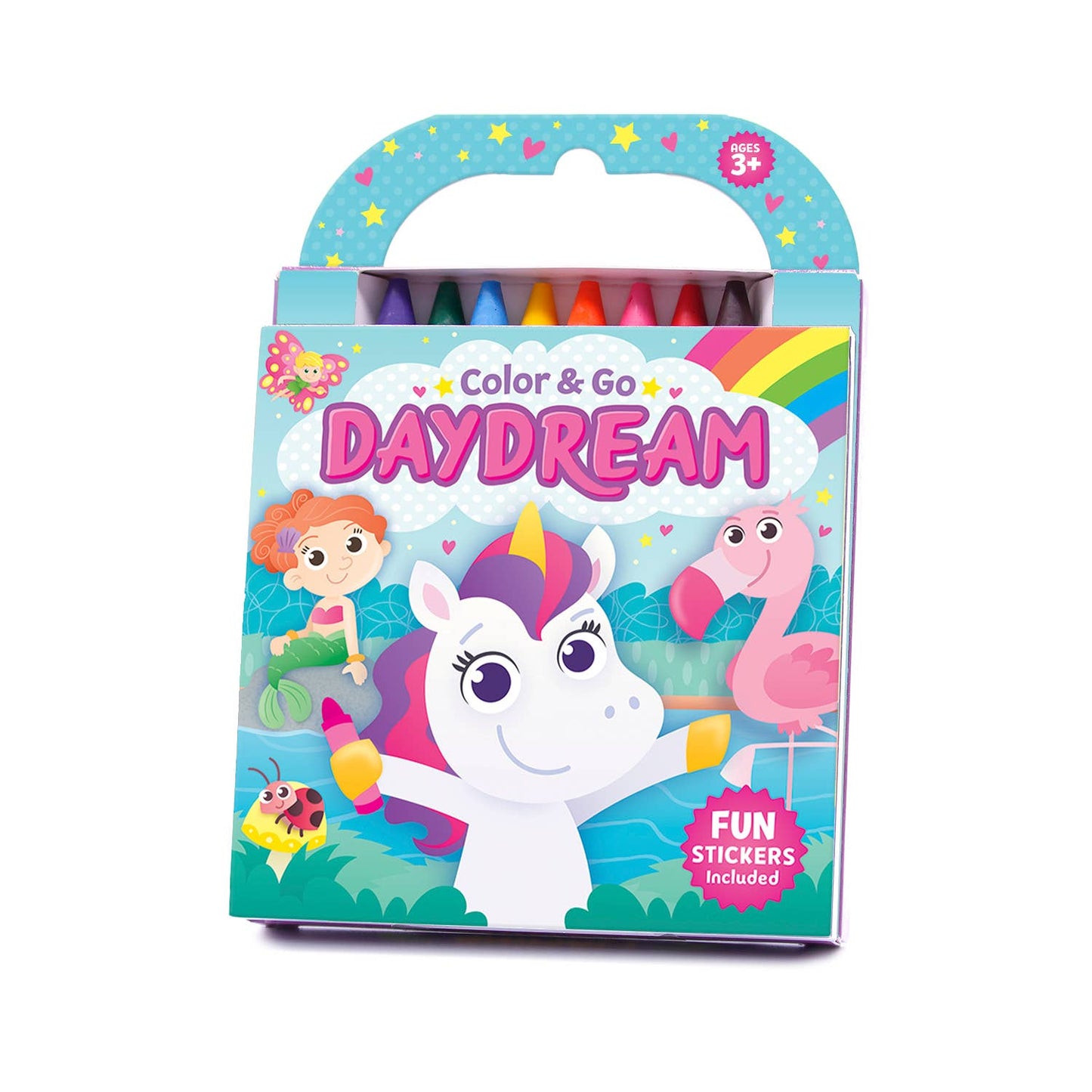 Color & Go Daydream: Coloring Book with Crayons and Stickers