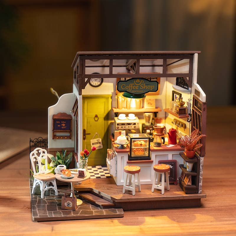 DG162 Slow Life Café Rolife DIY Miniature House Craft Dollhouse