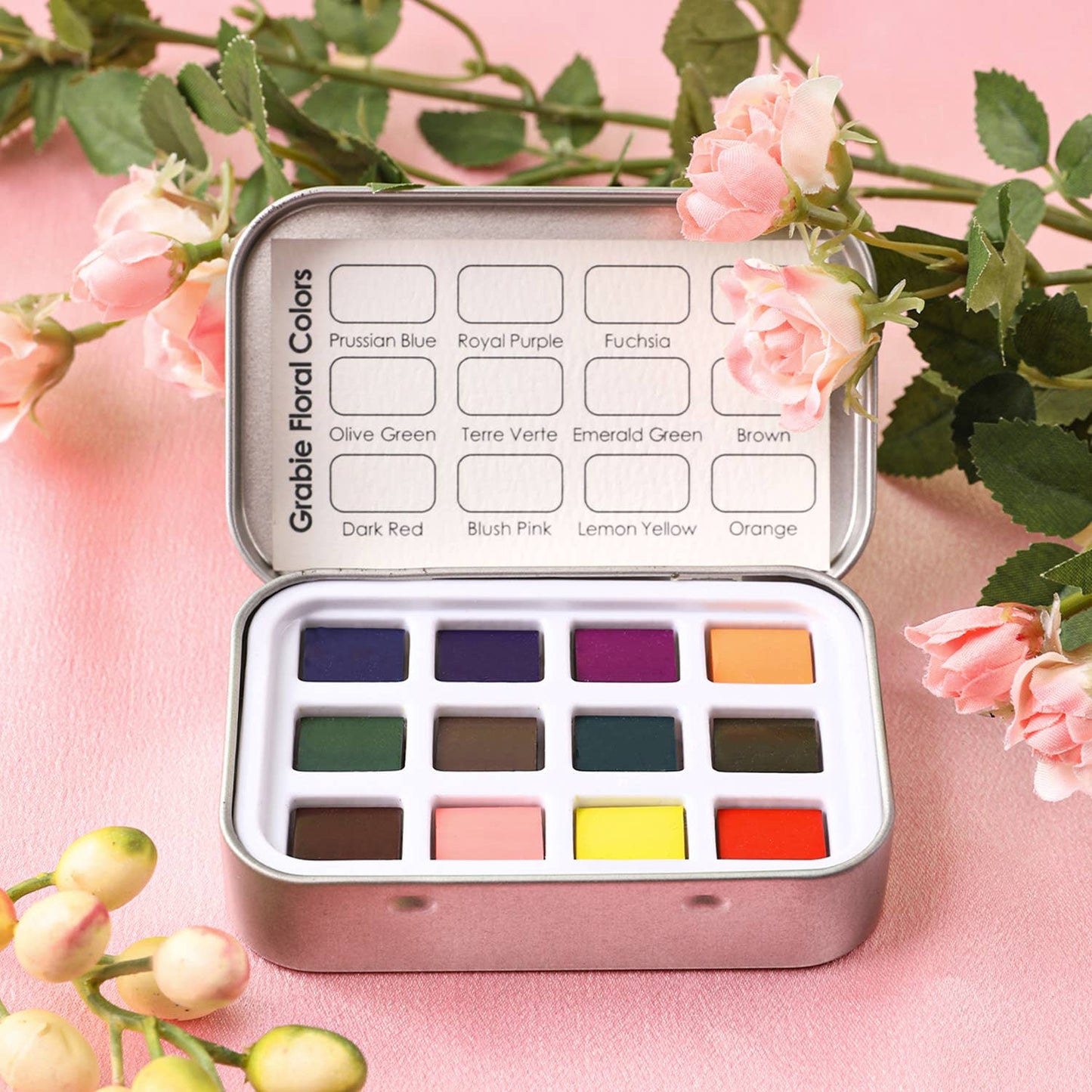 Watercolor Pocket Set of 12 - Floral Colors