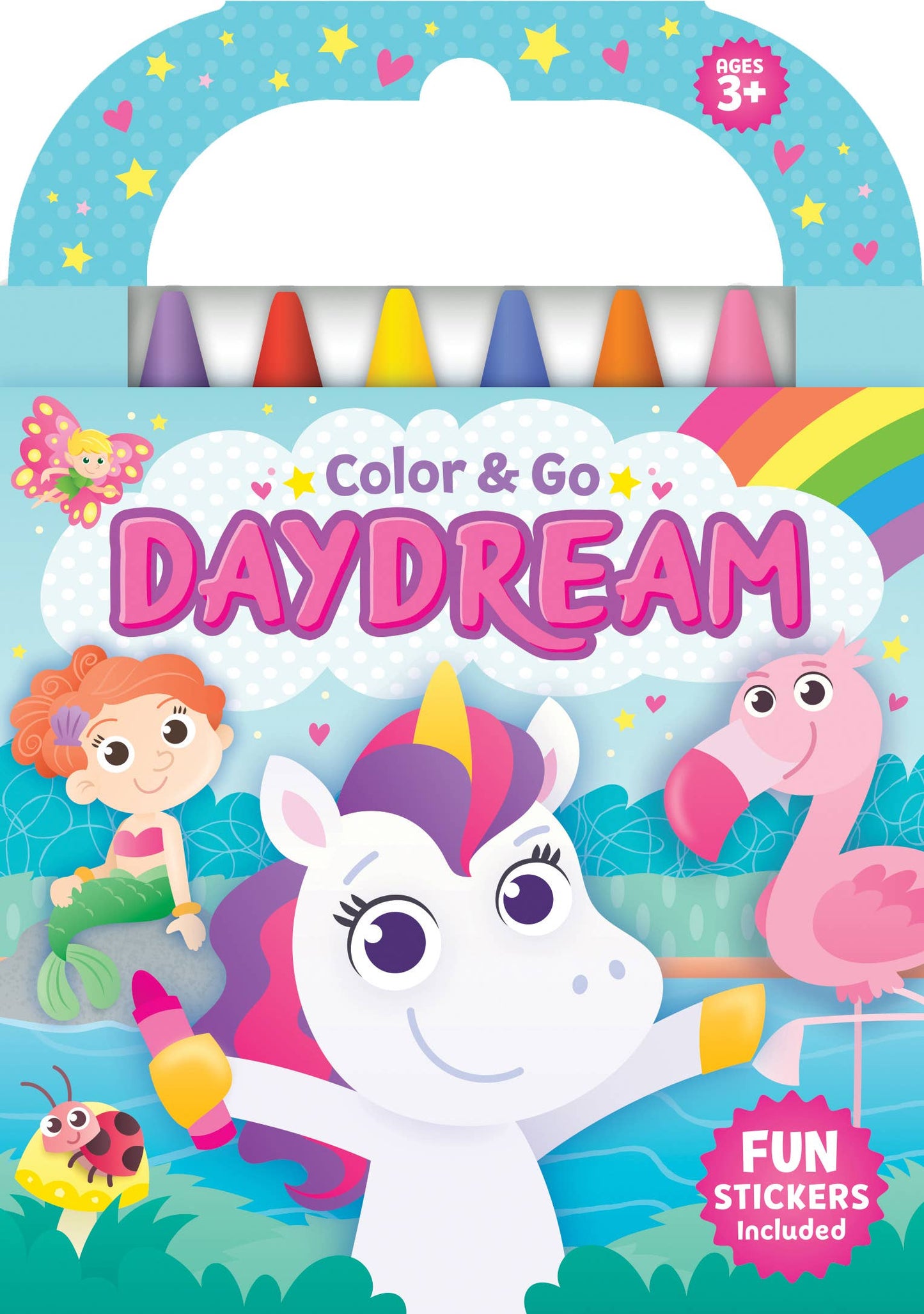Color & Go Daydream: Coloring Book with Crayons and Stickers