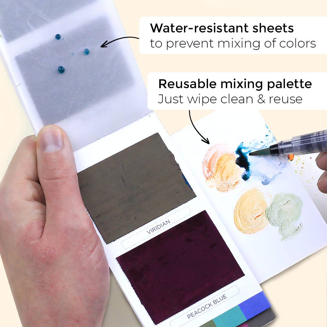 Spring Colorsheets - 16 Watercolors | Vegan | Non-toxic