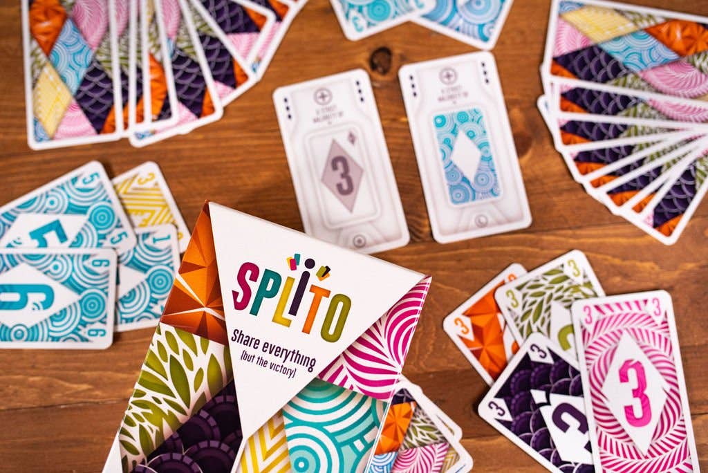 Splito Fast-Paced Card Game for 3-8 Players, Ages 8+