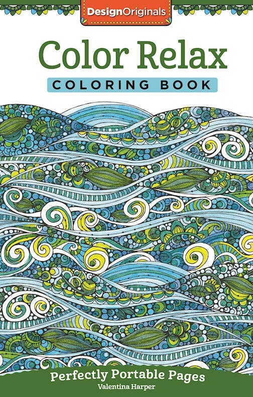 Color Relax Coloring Book - Take Along Size Adult Coloring