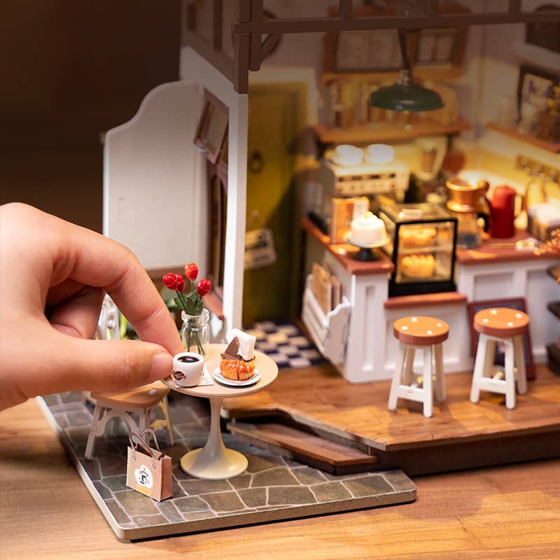 DG162 Slow Life Café Rolife DIY Miniature House Craft Dollhouse
