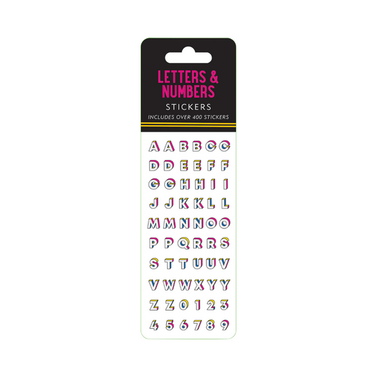 Letter & Numbers Sticker Sheets