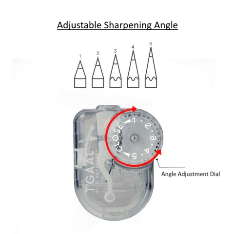 Pencil Sharpener T'Gaal: Lead Angle Adjustable