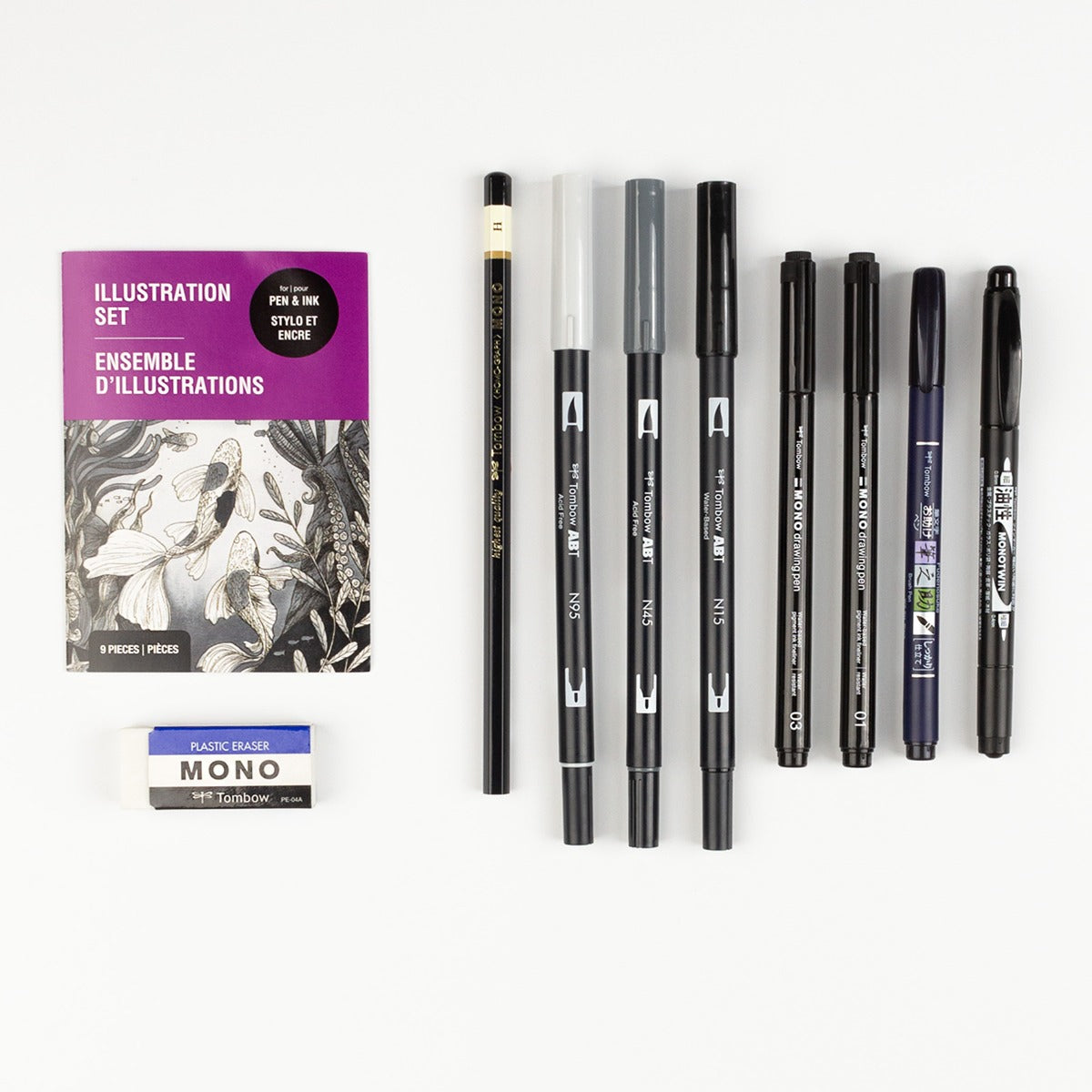 Tombow Illustration 9 Pc Set
