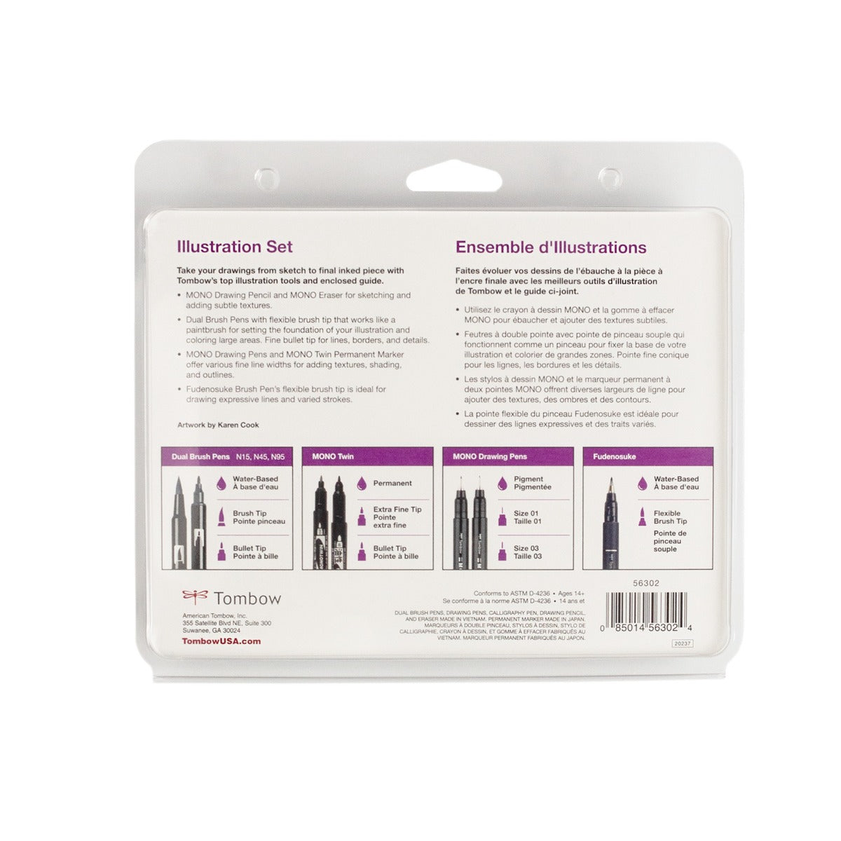 Tombow Illustration 9 Pc Set